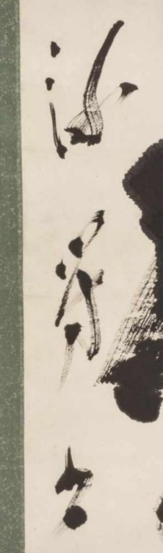Hashimoto Dokuzan (1869-1938), kakejiku: calligraphy reading 'Shu [...] Taihei', or Longevity, [...] - Bild 4 aus 5