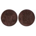 ½ Cent Willem I 1829 U. Zeer Fraai +.½ Cent Willem I 1829 U. Zeer Fraai +.