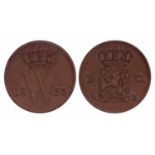 1 Cent Willem I 1823 B. Zeer Fraai +.1 Cent Willem I 1823 B. Zeer Fraai +.