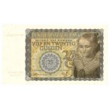 Nederland. 25 gulden. Bankbiljet. Type 1940. Prinsesje - Nagenoeg UNC.(Alm. 77-1. PL62.).