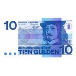 Nederland. 10 gulden. Bankbiljet. Type 1968. Frans Hals - UNC.(Alm. 49-1b. PL47.a2.). Serienummer