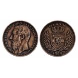 Congo free state. Leopold II. 1 Franc. 1896.KM. 6. VF +.Congo free state. Leopold II. 1 Franc.