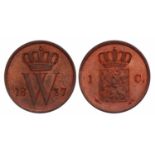 1 Cent Willem I 1837 U. FDC.1 Cent Willem I 1837 U. FDC.