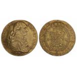 Colombia. Carlos IIII. 8 Escudos. 1795.Nuevo Reina. Fr. 51. VF +.Colombia. Carlos IIII. 8 Escudos.