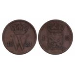 1 Cent Willem I 1821 U. Zeer Fraai -.1 Cent Willem I 1821 U. Zeer Fraai -.