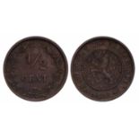 ½ Cent Willem III 1886. Fraai / Prachtig. ½ Cent Willem III 1886. Fraai / Prachtig.