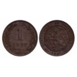 1 Cent Wilhelmina 1896. Prachtig -.1 Cent Wilhelmina 1896. Prachtig -.