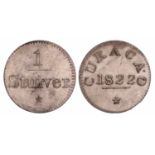 Curacao. 1 Stuiver 1822. Prachtig. Curacao. 1 Stuiver 1822. Prachtig.