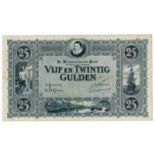 Nederland. 25 gulden. Bankbiljet. Type 1927. Willem van Oranje - Zeer Fraai +.(Alm. 74-1. PL59.).