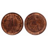 1 Cent Wilhelmina 1901. Prachtig.1 Cent Wilhelmina 1901. Prachtig.
