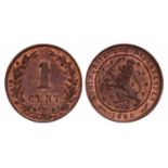 1 Cent Willem III 1880. FDC.1 Cent Willem III 1880. FDC.