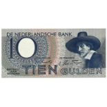 Nederland. 10 gulden. Bankbiljet. Type 1943 I. Staalmeester - Prachtig +.(Alm. 43-1.). Serienummer