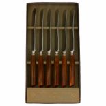 Messenset. SolingenIn originele etui.Knife set. SolingenIn original case.