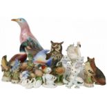 Lot diverse dieren.Bisquit & porselein.Lot various animals.Bisquit & porcelain.