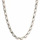 Schakelcollier zilver - 925/1000.L: 50 cm. Gewicht: 28 gram.Necklace silver - 925/1000.L: 50 cm.