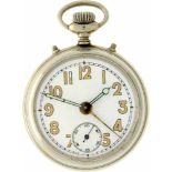 Zakhorloge met wekkerfunctie (onedel) - Herenzakhorloge - Handopwindbaar - 1910.Staat: Gebruikt -