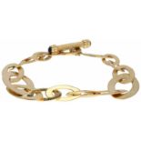 Roberto Coin Chic and Shine armband geelgoud, saffier en robijn - 18 kt.L: 22 cm. Gewicht: 20,24