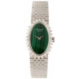 Chopard Malachite - ca. 0.60 ct. diamant - Dameshorloge - Handopwindbaar.Staat: Goed - Materiaal