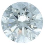 HRD Rond Briljant geslepen diamant 0.92 ct.Kleur: E, Zuiverheid: SI1, Proportions: Very Good,