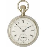 Zakhorloge Illinois (met polsband) - Herenzakhorloge - Handopwindbaar - 1883.Staat: Gebruikt -