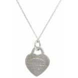 Tiffany & Co. collier met hanger zilver - 925/1000.Met 'Return to Tiffany' hartvormige hanger. L: 47