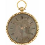 Zakhorloge cilindergang - Dameszakhorloge - Handopwindbaar - 1860.Staat: Goed - Materiaal kast: