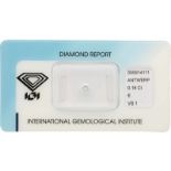 IGI Rond Briljant geslepen diamant 0.18 ct.Kleur: E, Zuiverheid: VS1, Cut: Very Good, Polish: Very