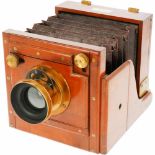 Een Wratten & Wainwright camera, 1890 + 2 cassettes.A Wratten & Wainwright camera, 1890 + 2