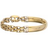 Baraka armband bicolor goud - 18 kt.Licht gedeukt. L: 19 cm. Gewicht: 30,1 gram.Baraka bracelet