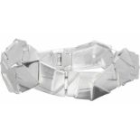 Lapponia 'Origami' design armband zilver - 925/1000.Designer Zoltan Popovits. L: 19 cm. Gewicht: