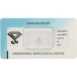 IGI Rond Briljant geslepen diamant 0.30 ct.Kleur: E, Zuiverheid: VS1, Cut: Good, Polish: Very