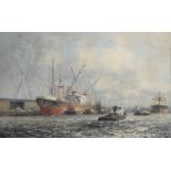 Marinus Johannes Drulman "Marius de Jongere" (Amsterdam 1912-1978 Rotterdam).Grijs weer in de