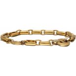 Baraka schakelarmband bicolor goud - 18 kt.L: 20,5 cm. Gewicht: 27,32 gram.Baraka bracelet bicolor