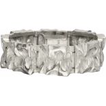 Design armband zilver - 925/1000.L: 19,5 cm. Gewicht: 70,2 gram.Design bracelet silver - 925/1000.L: