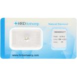 HRD Rond Briljant geslepen diamant 0.74 ct.Kleur: D, Zuiverheid: P1, Proportions: Good, Polish: Very