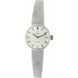 Omega vintage - Dameshorloge - Handopwindbaar - ca. 1960.Staat: Goed - Materiaal kast: witgoud -