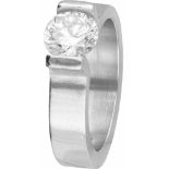 Niessing High End Tension ring platina, ca. 1.42 ct. diamant - Pt 950.1 Briljant geslepen diamant (