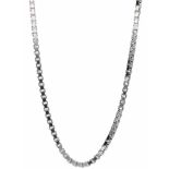 Chopard venetiaanse schakel collier witgoud - 18 kt.Verstelbaar. L: 42,5 cm. Gewicht: 35,22 gram.