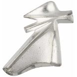 Lapponia design broche zilver - 925/1000.Designer Björn Weckström. LxB: 2,8 x 4,2 cm. Gewicht: 10
