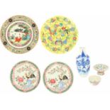 Een lot divers porselein. China, eind 20e eeuw.Diversen kwaliteiten. A lot with various porcelain