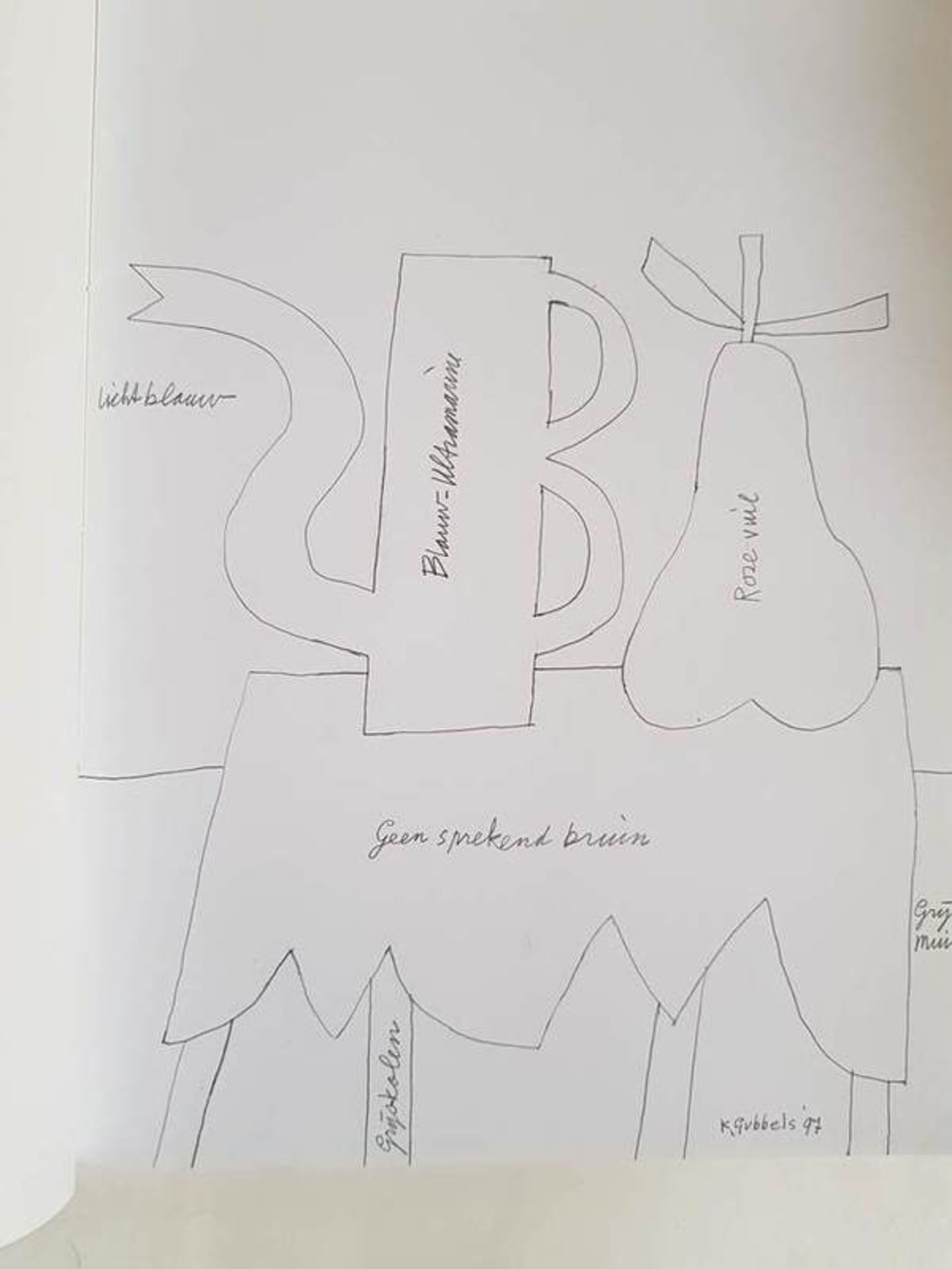 (Boeken) (Kunst/boeken) Kunst en kleurboek - 1997Met werk van o.a. Marlene Dumas, Klaas Gubbels en - Image 6 of 7