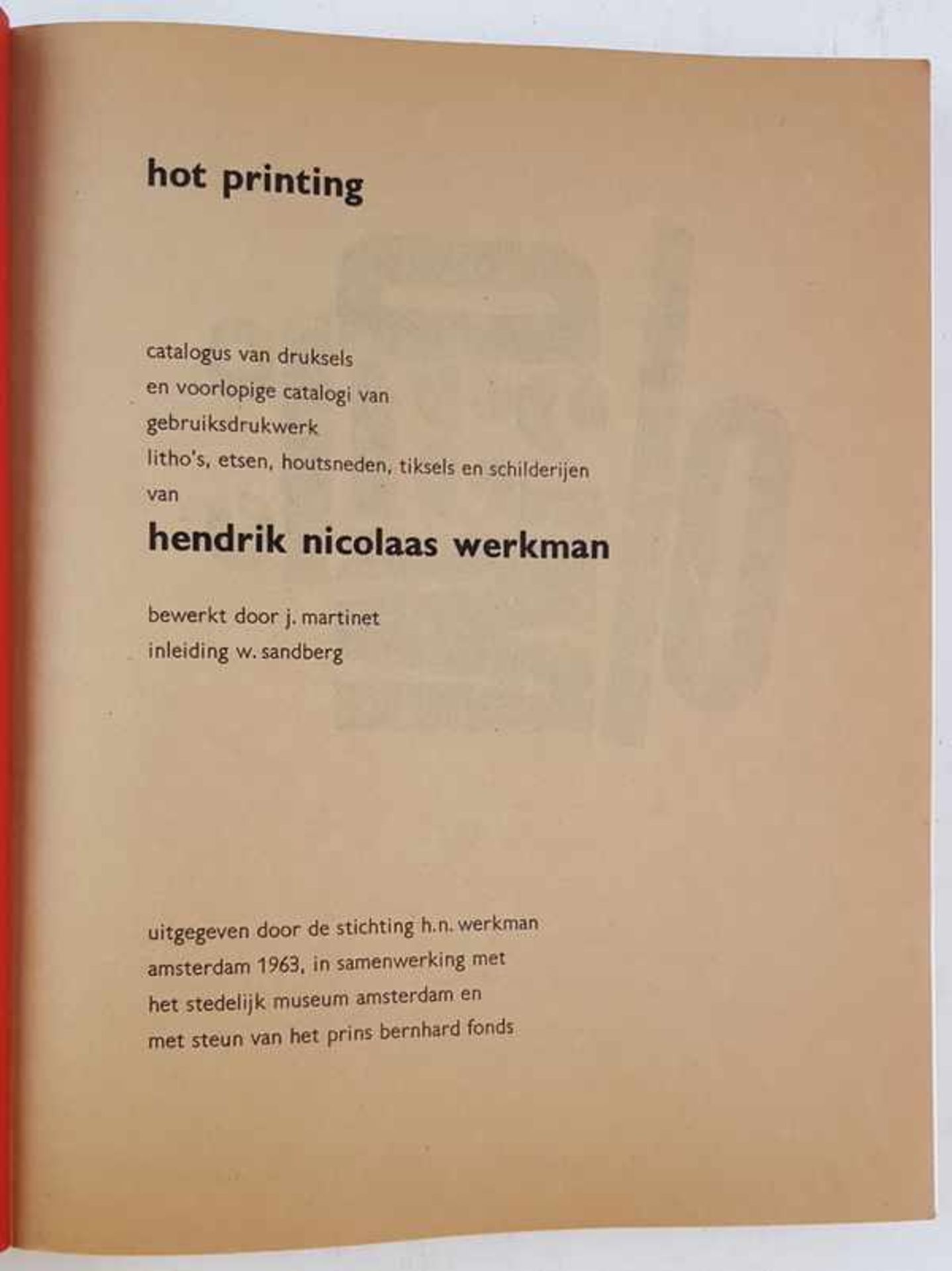 (Boeken) (Kunst) W. Sandberg (inl.); J. Martinet (bew.) - Hot Printing (1963)W. Sandberg (inl.); - Bild 2 aus 8