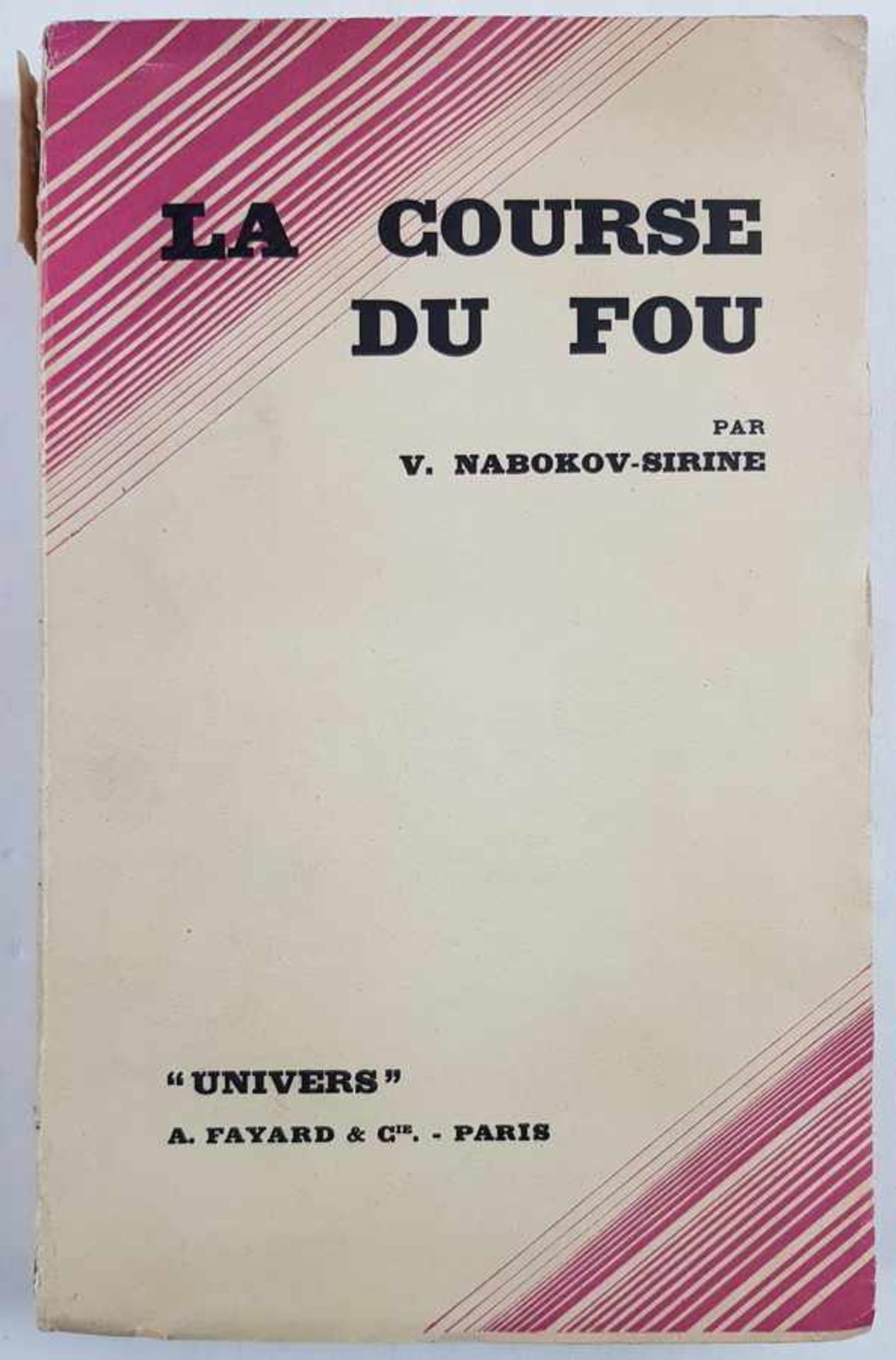 (Boeken) (Literatuur) V. Nabokov Sirine (pseud. Vladimir Nabokov) - La Course du Fou (1934)V.