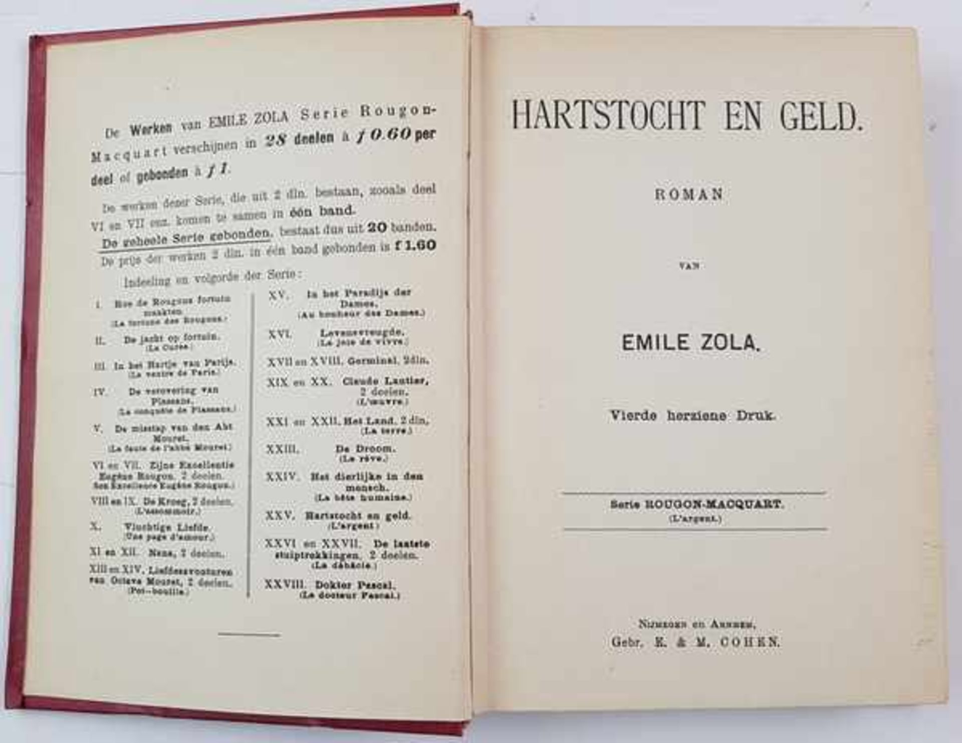 (Boeken) (Literatuur) - Emile Zola's werkenEmile Zola - Emile Zola's Werken. Serie Rougon- - Bild 4 aus 7