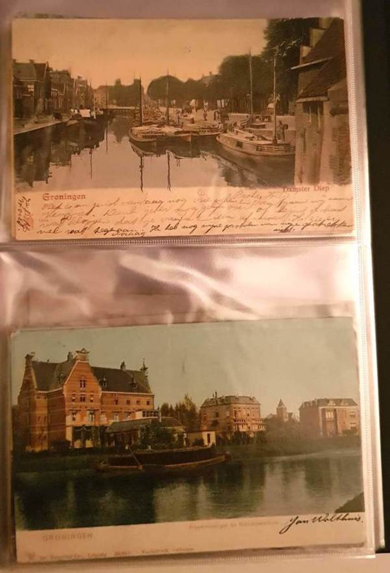 (Curiosa) AnsichtkaartenLot anischtkaarten mbt de stad Groningen Periode 1900-1920. In - Bild 5 aus 9