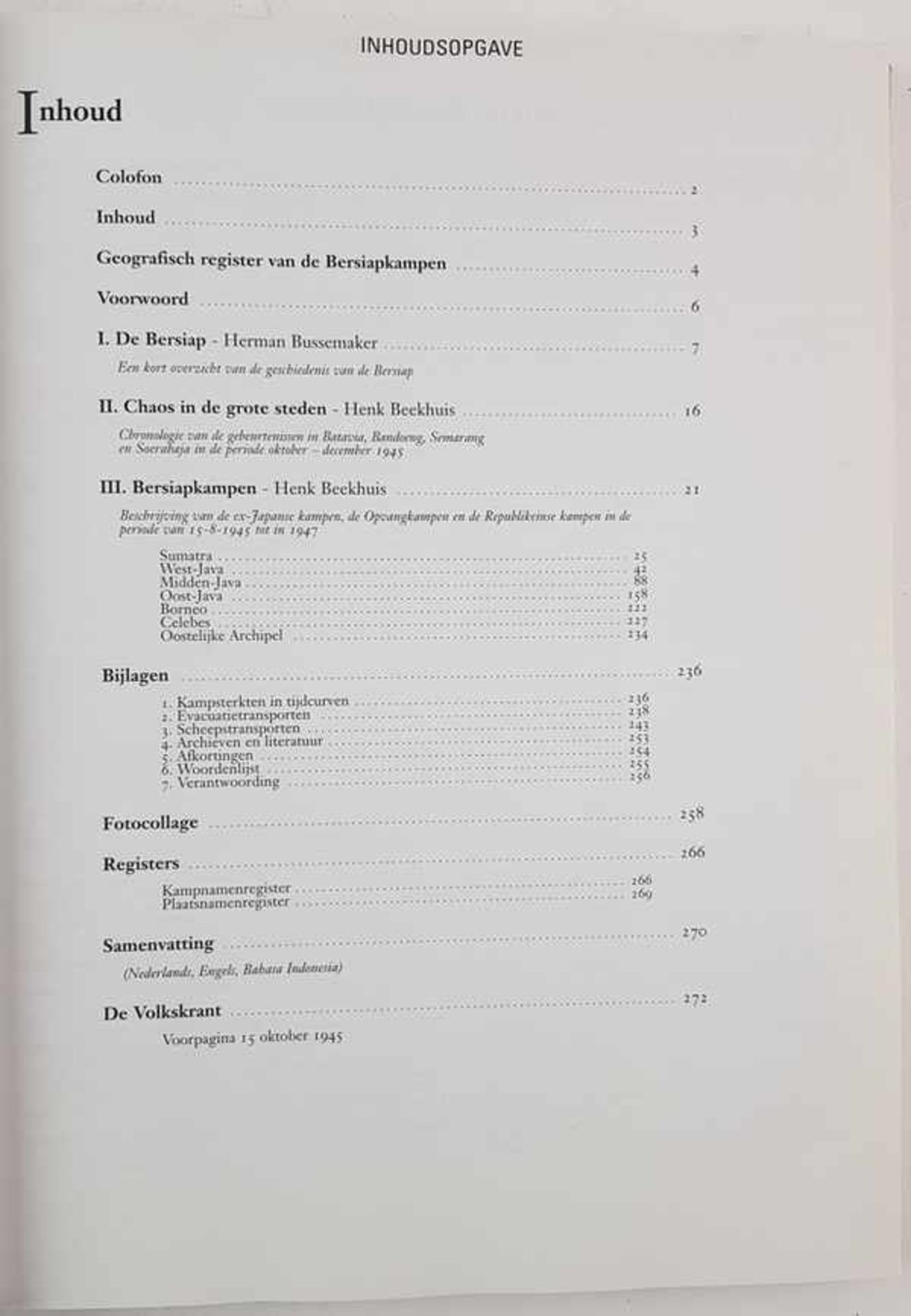 (Boeken) (Geschiedenis) Geillustreerde Atlas van de Bersiapkampen in Nederlands-Indie 1945- - Image 6 of 9