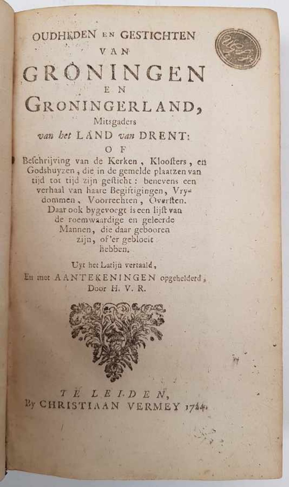 (Boeken) (Groningana) Oudheden en Gestichten van Groningen en GroningerlandH. van Rijn - Oudheden en - Image 7 of 7