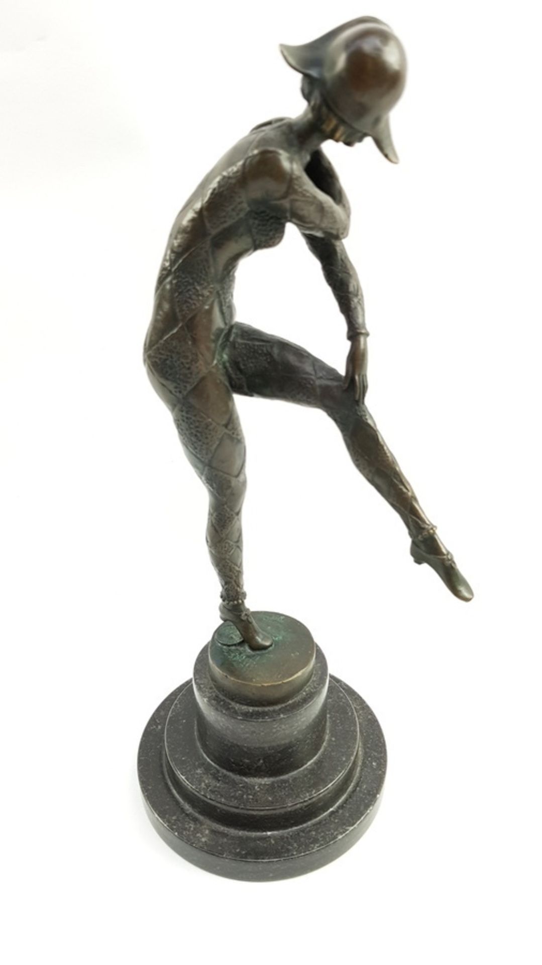 (Kunst) Bronzen danseres, gesigneerd D.H. Chiparus, eind 20e eeuwDanseres brons gemaakt door - Bild 4 aus 10