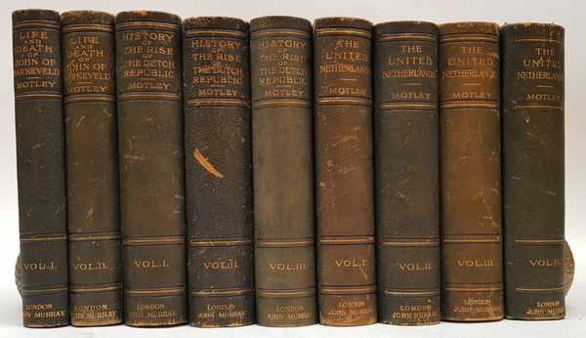 (Boeken) (Geschiedenis) 3 werken van John Lothrop Motley over de Republiek (9 delen)John Lothrop