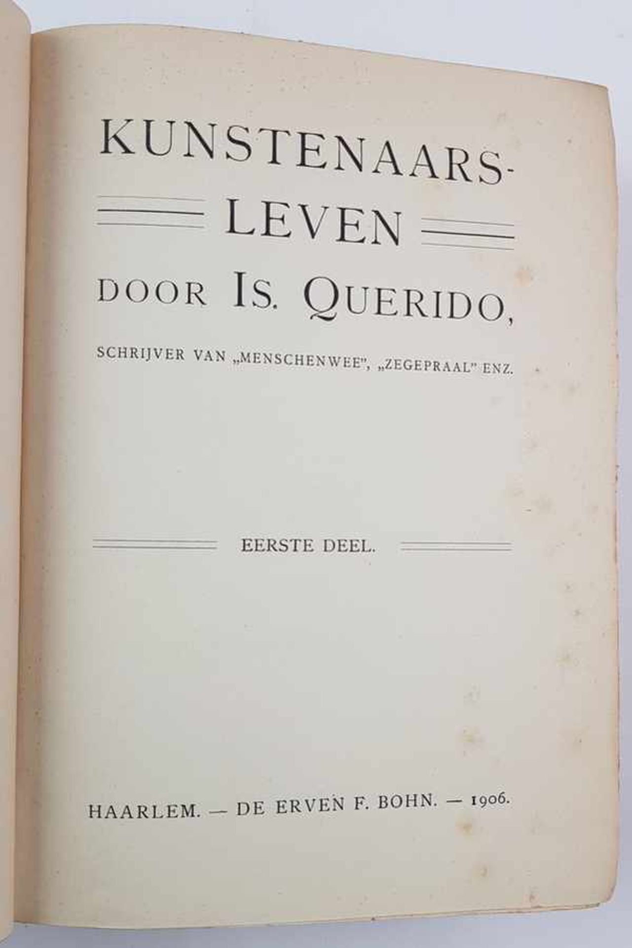 (Boeken) (Literatuur/boekbanden) - 2 romans van Is. QueridoIs. Querido, Menschenwee. Roman van het - Bild 8 aus 10